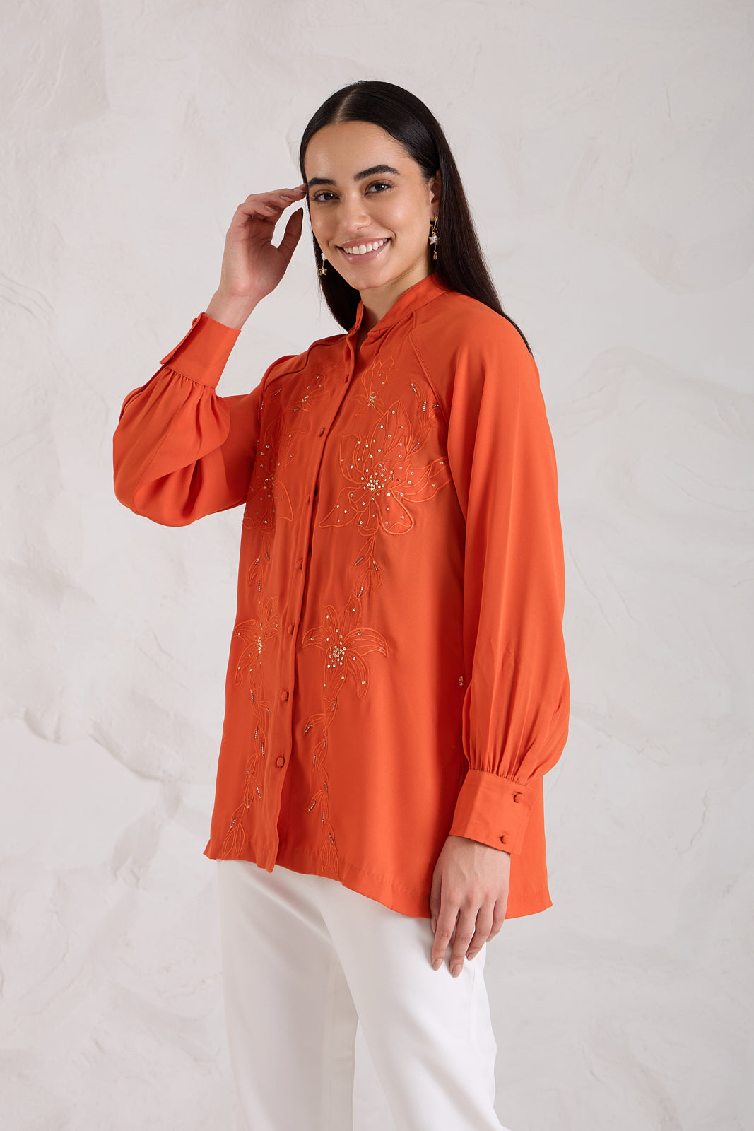 CHARMER embroidered shirt