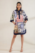 MISSNAVY A-line Dress — front view | Haus of Handmade