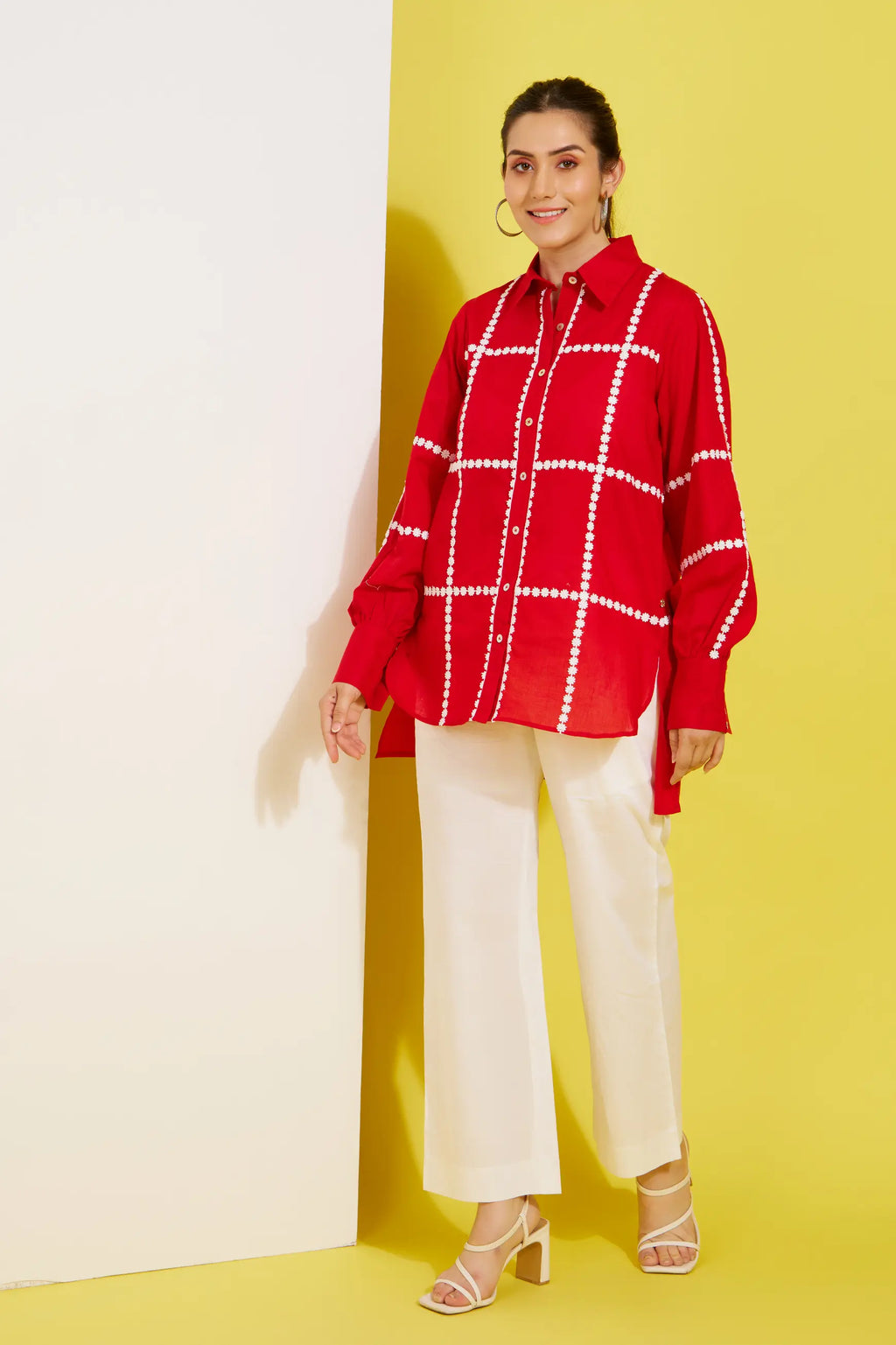 JOY cotton shirt — back view | Haus of Handmade