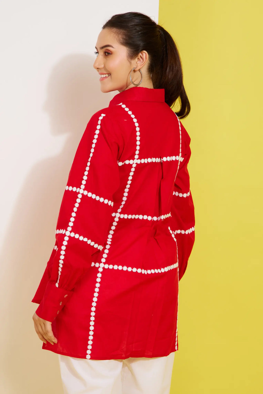 JOY cotton shirt — styled view | Haus of Handmade