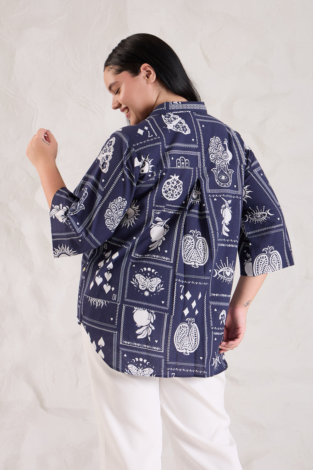 Hamsa Cotton Linen Shirt