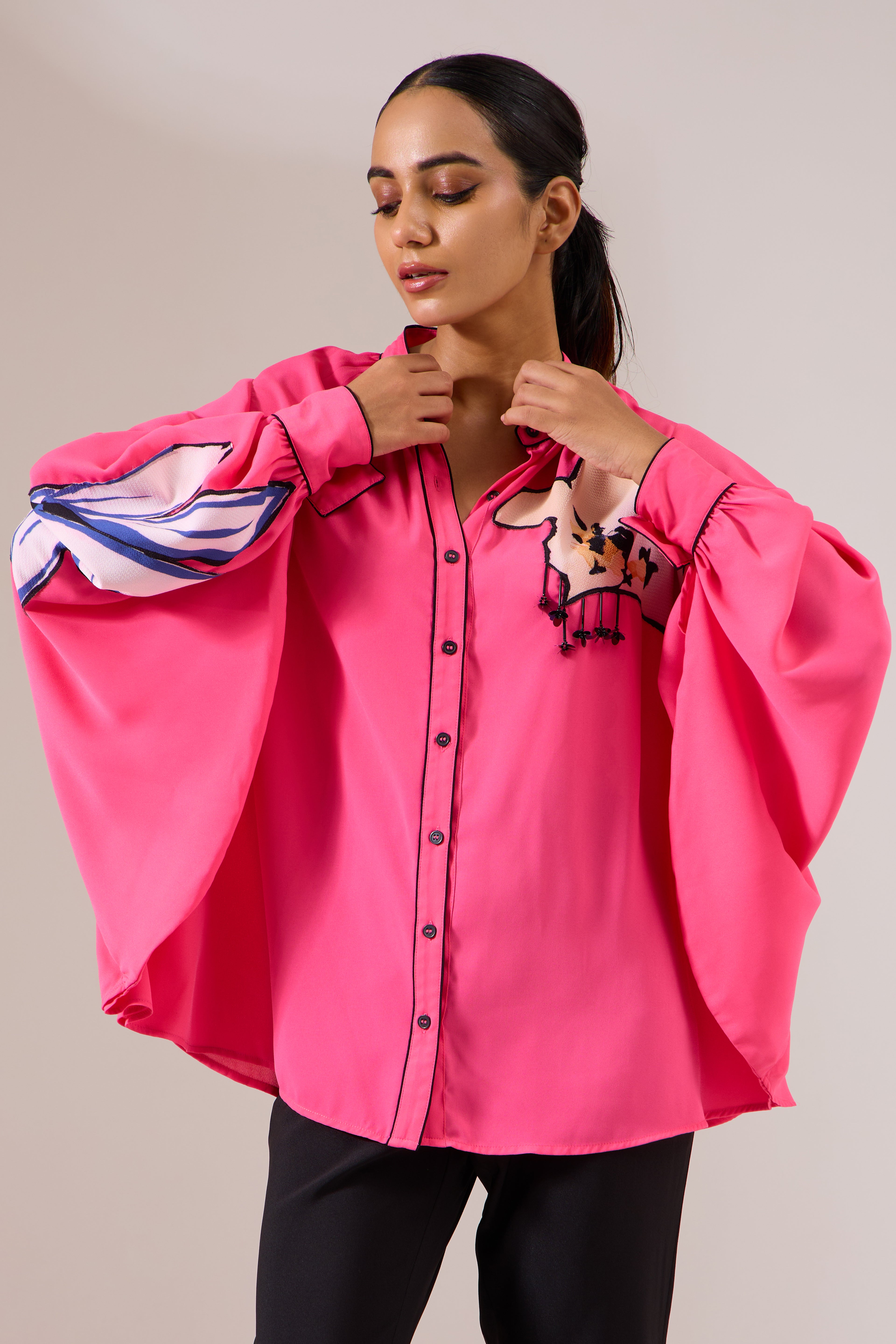 Umbra printed shirt — front view | Haus of Handmade