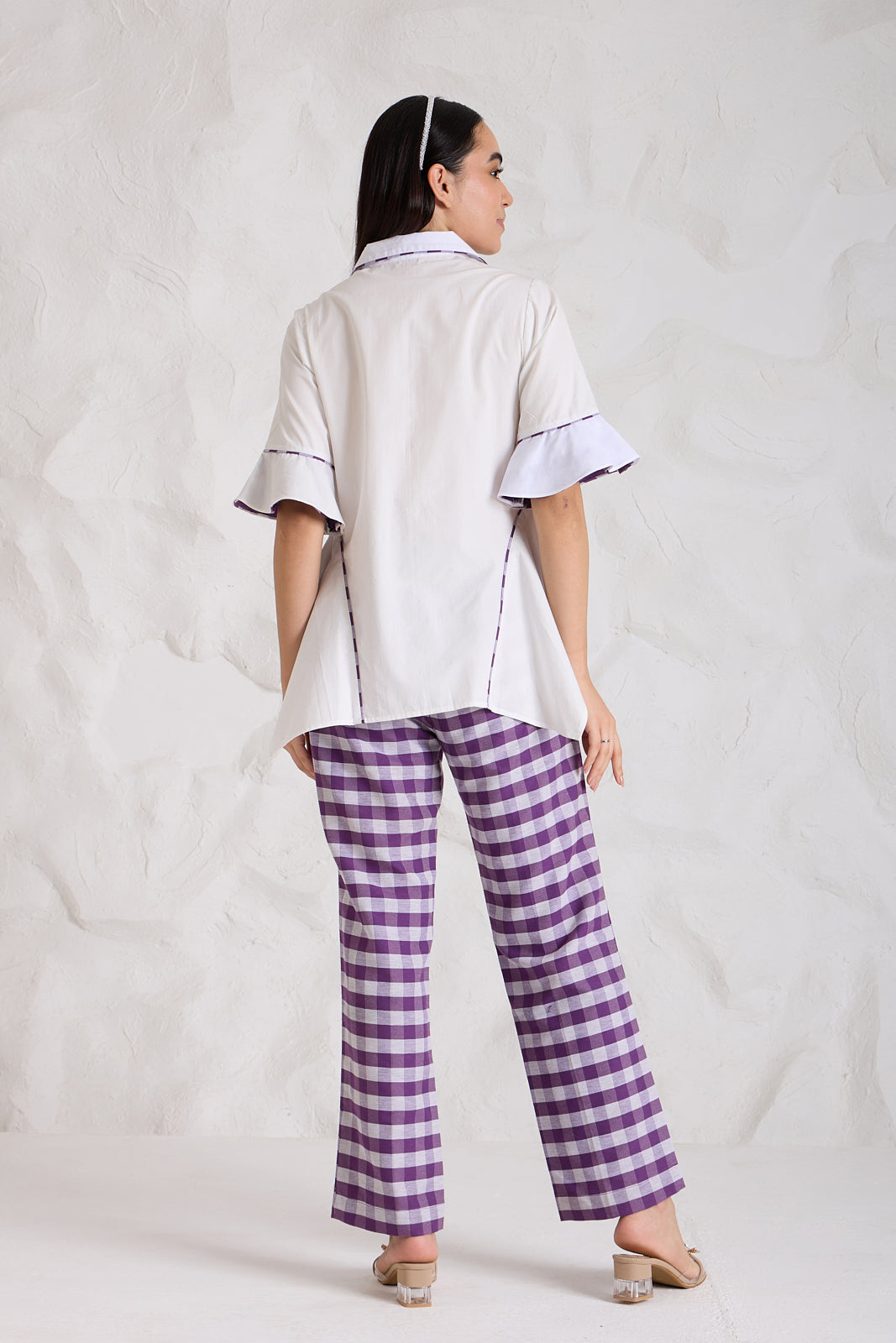 Purpur Gingham Poplin Set
