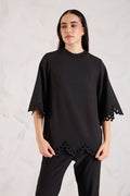 EBONY Banana Crepe Top — front view | Haus of Handmade