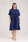 TIE-ME Crepe Dress — front view | Haus of Handmade