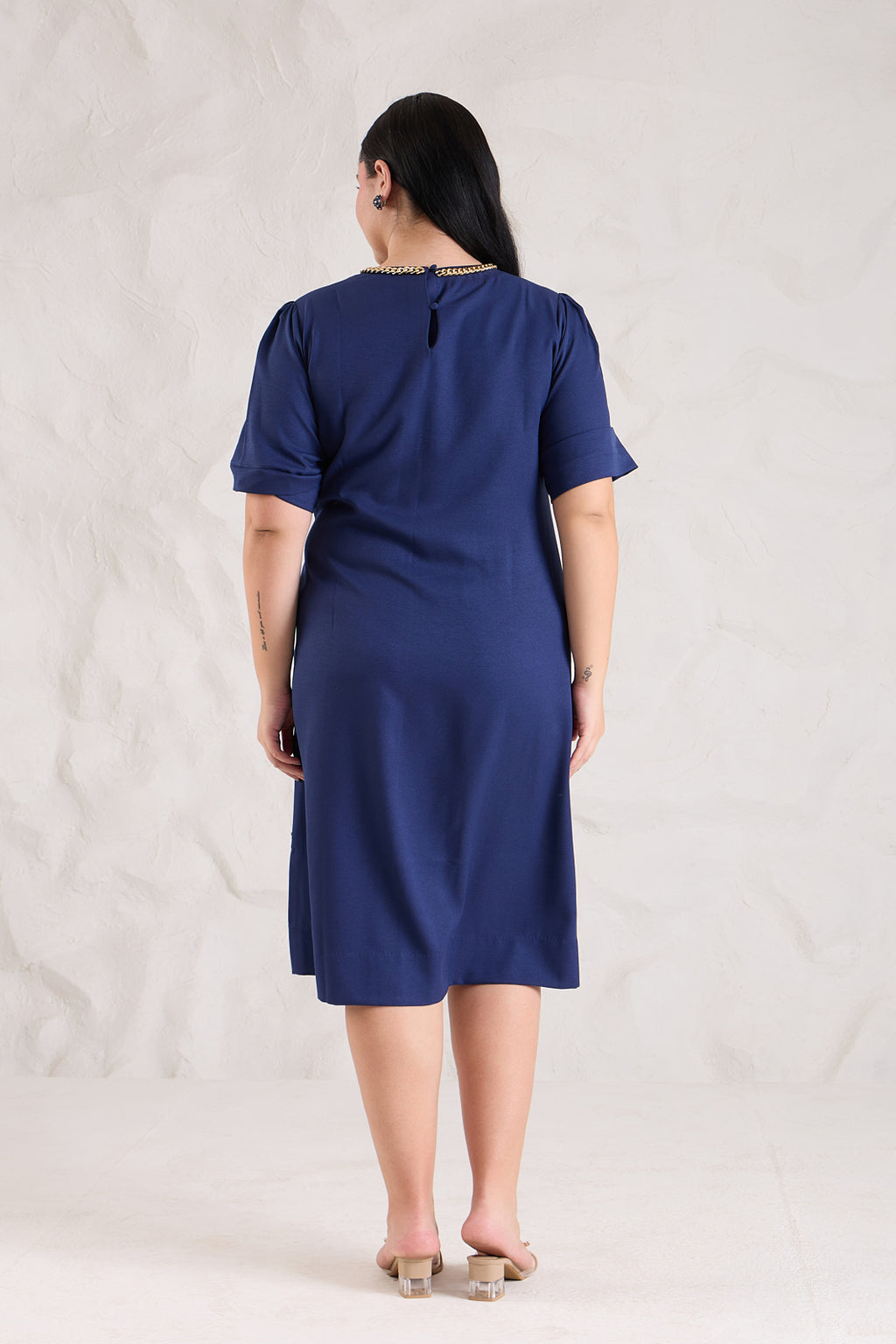 Tie-Me Crepe Dress