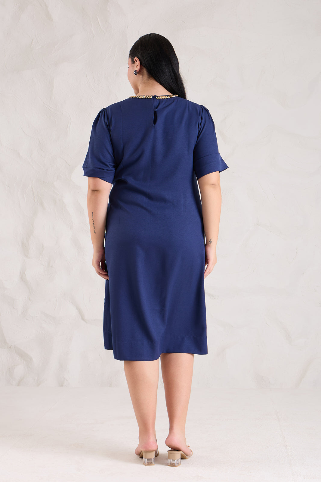 TIE-ME crepe dress