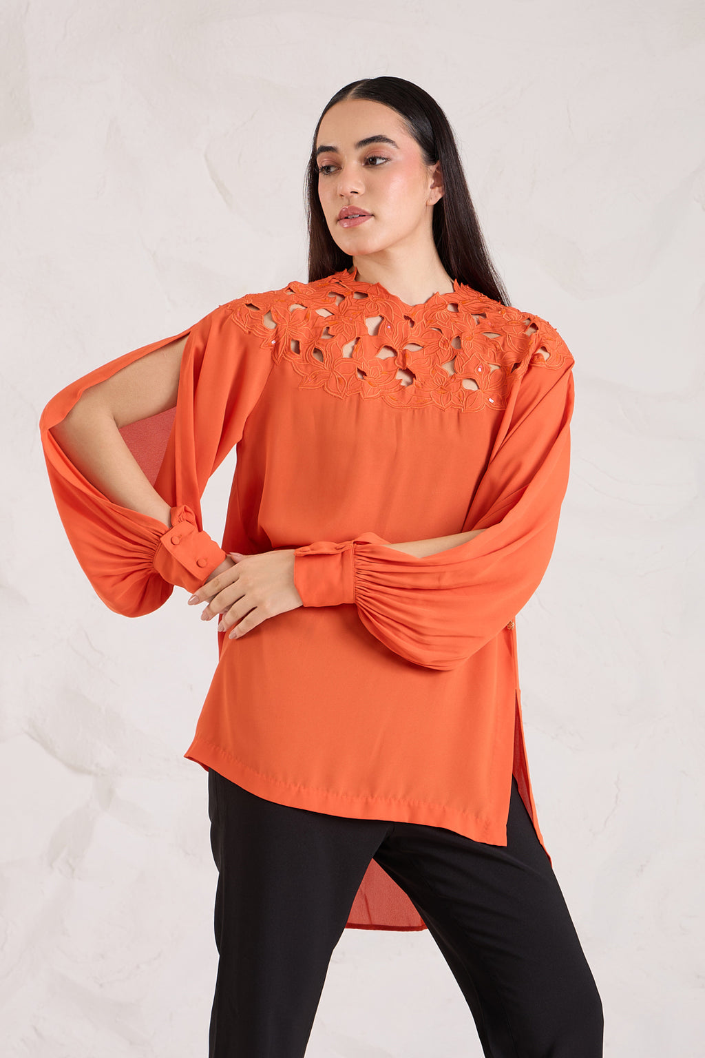 Marigold Cutwork Top