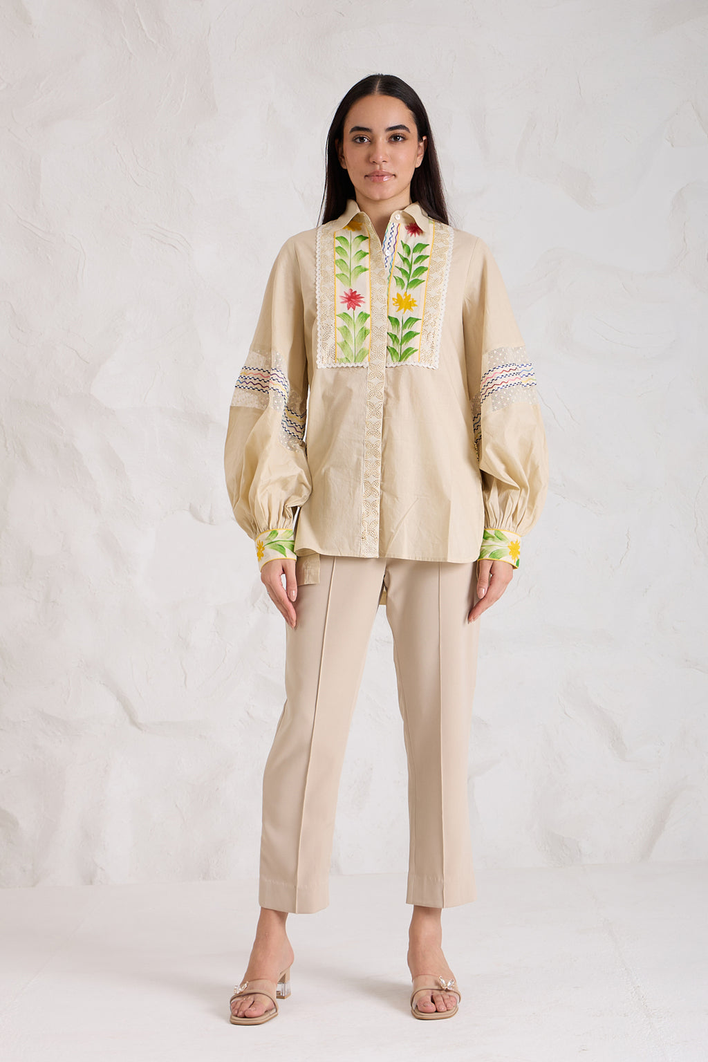 Ecru Cotton Shirt