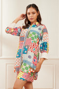 VIVATTI printed shirt — front view | Haus of Handmade