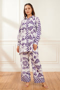 Indigo printed co-ord set for women - Haus of Handmade handcrafted clothing India