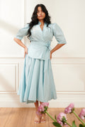 Romantique co-ord set in cotton for women - Haus of Handmade handcrafted clothing India