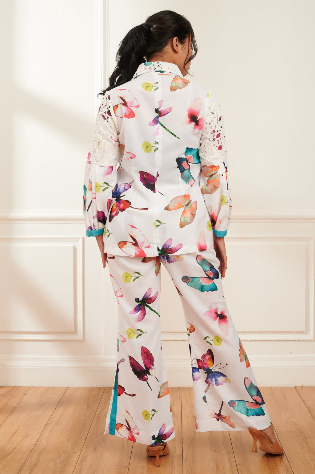 Palomma printed co-ord set for women - Haus of Handmade handcrafted clothing India