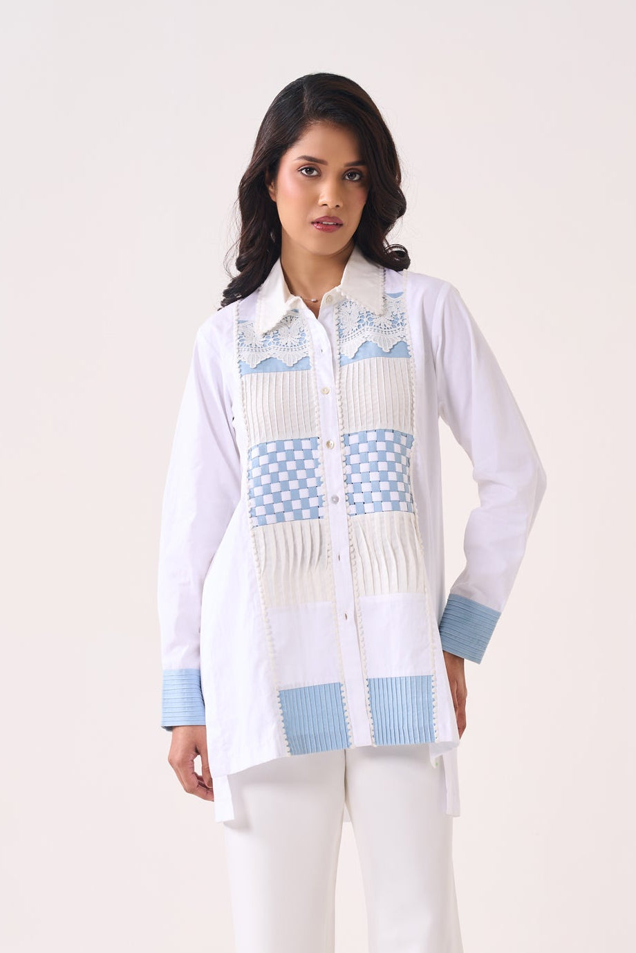SERENE Poplin Shirt — front view | Haus of Handmade