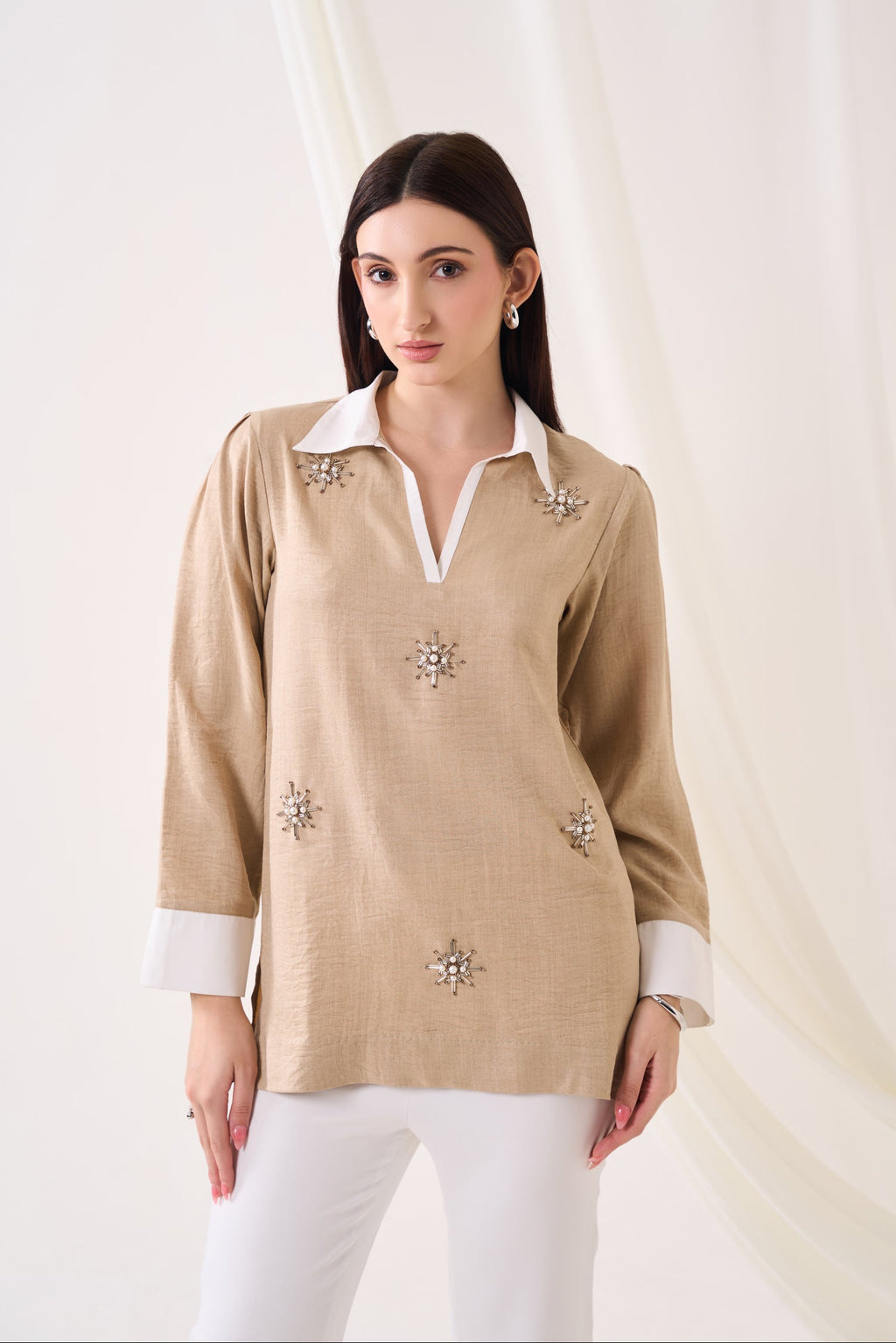 Snowflake Sequined Top