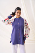 Garden Formal Shirt — back view, handcrafted women's top | Haus of Handmade