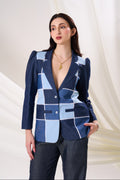 PATCHTILE Denim Jacket — front view | Haus of Handmade