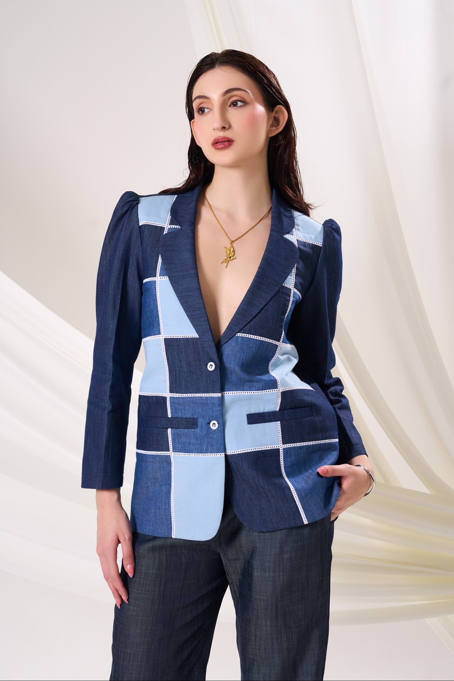 PATCHTILE DENIM JACKET