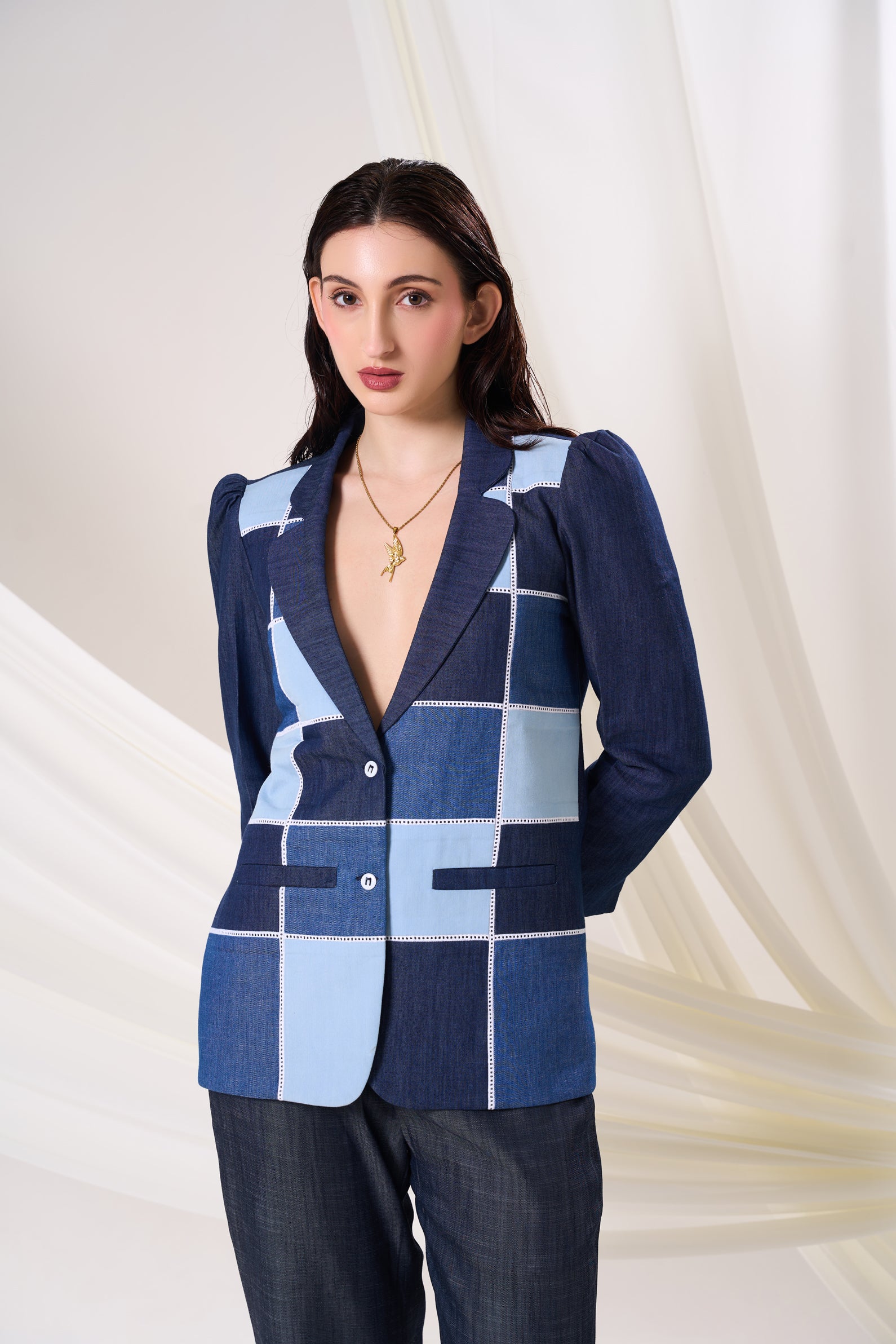 PATCHTILE DENIM JACKET