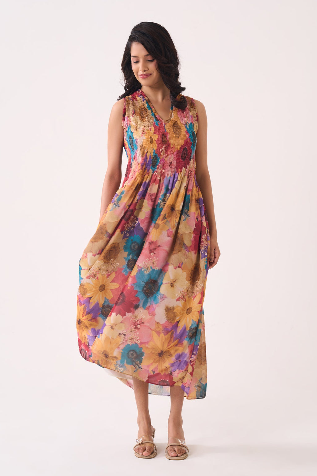 Mustard Bloom Dress