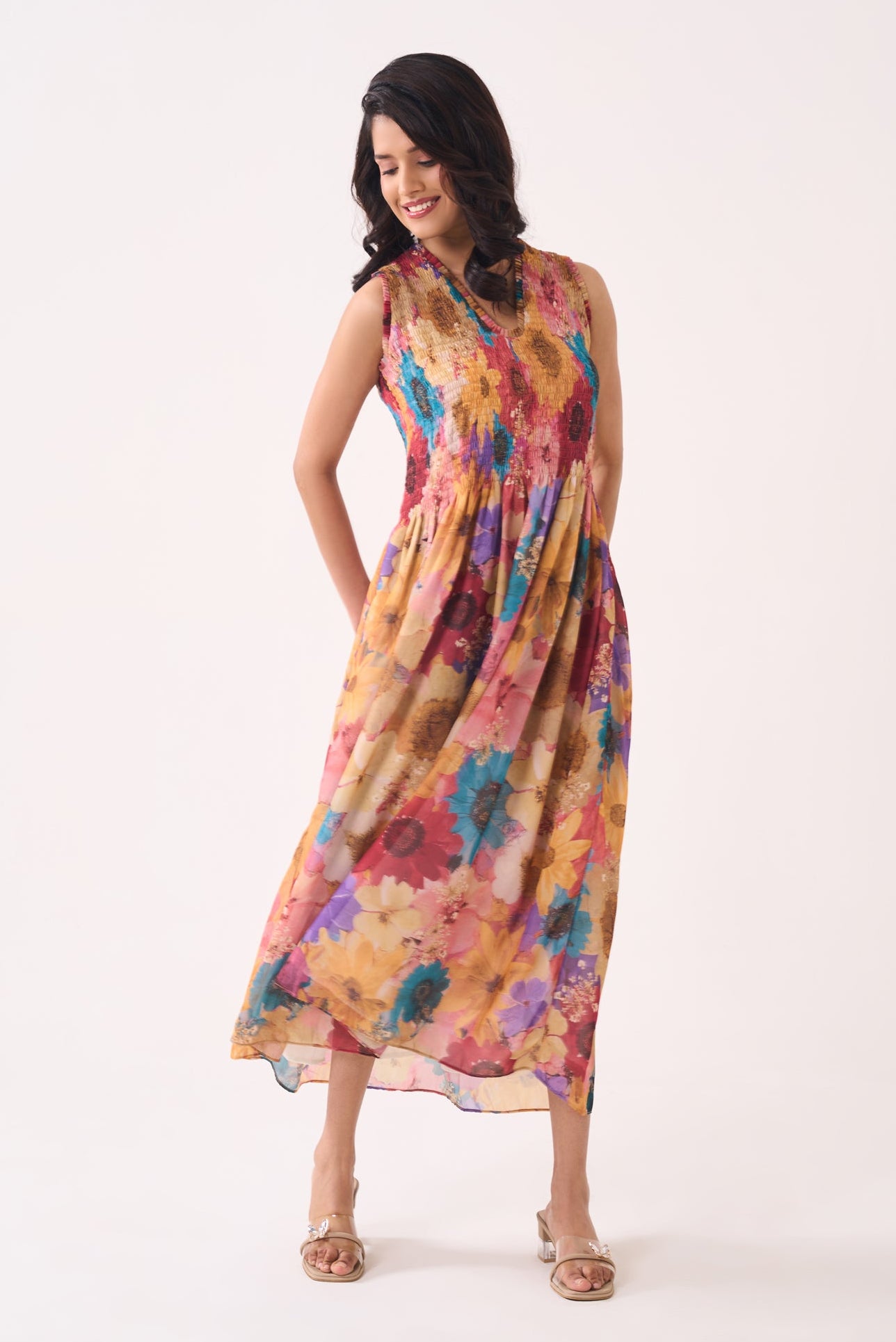 Mustard Bloom Dress