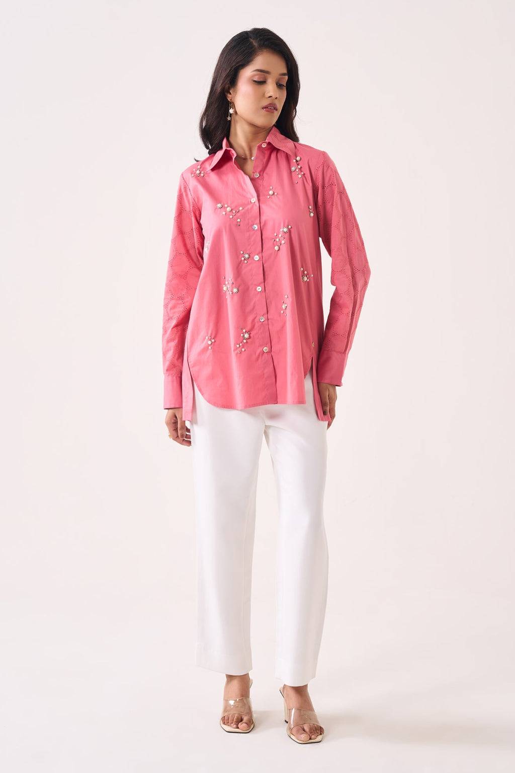 Perls Sequined Shirt