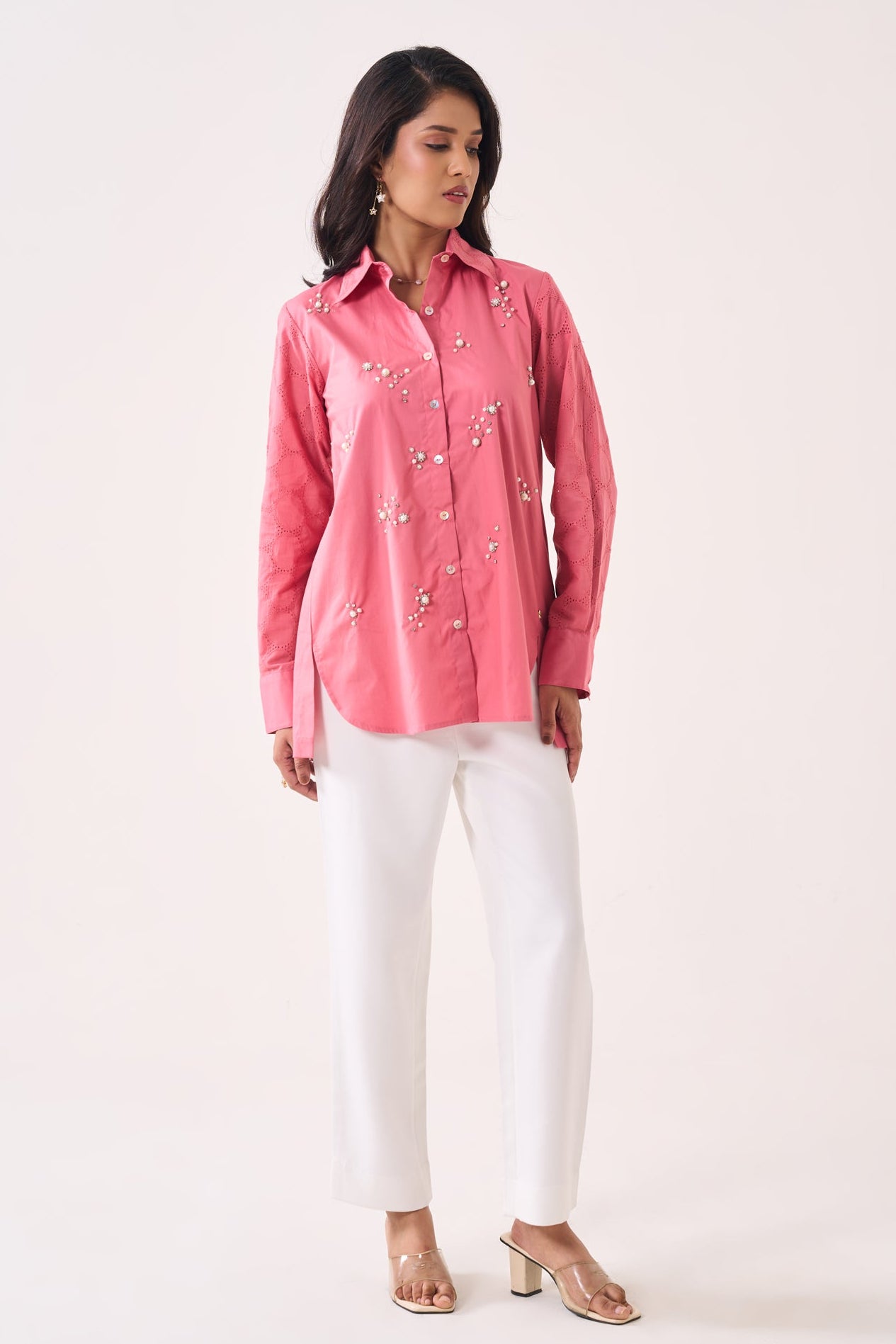 Perls Sequined Shirt
