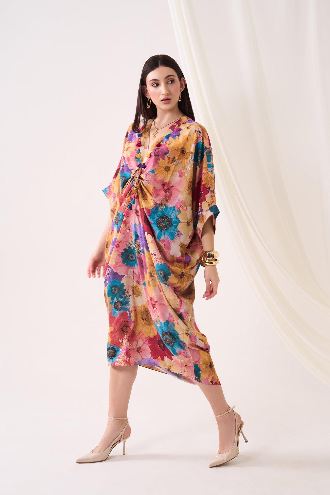 Mustard Bloom Kaftan