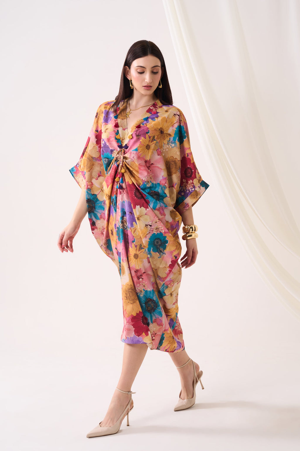 Mustard Bloom Kaftan