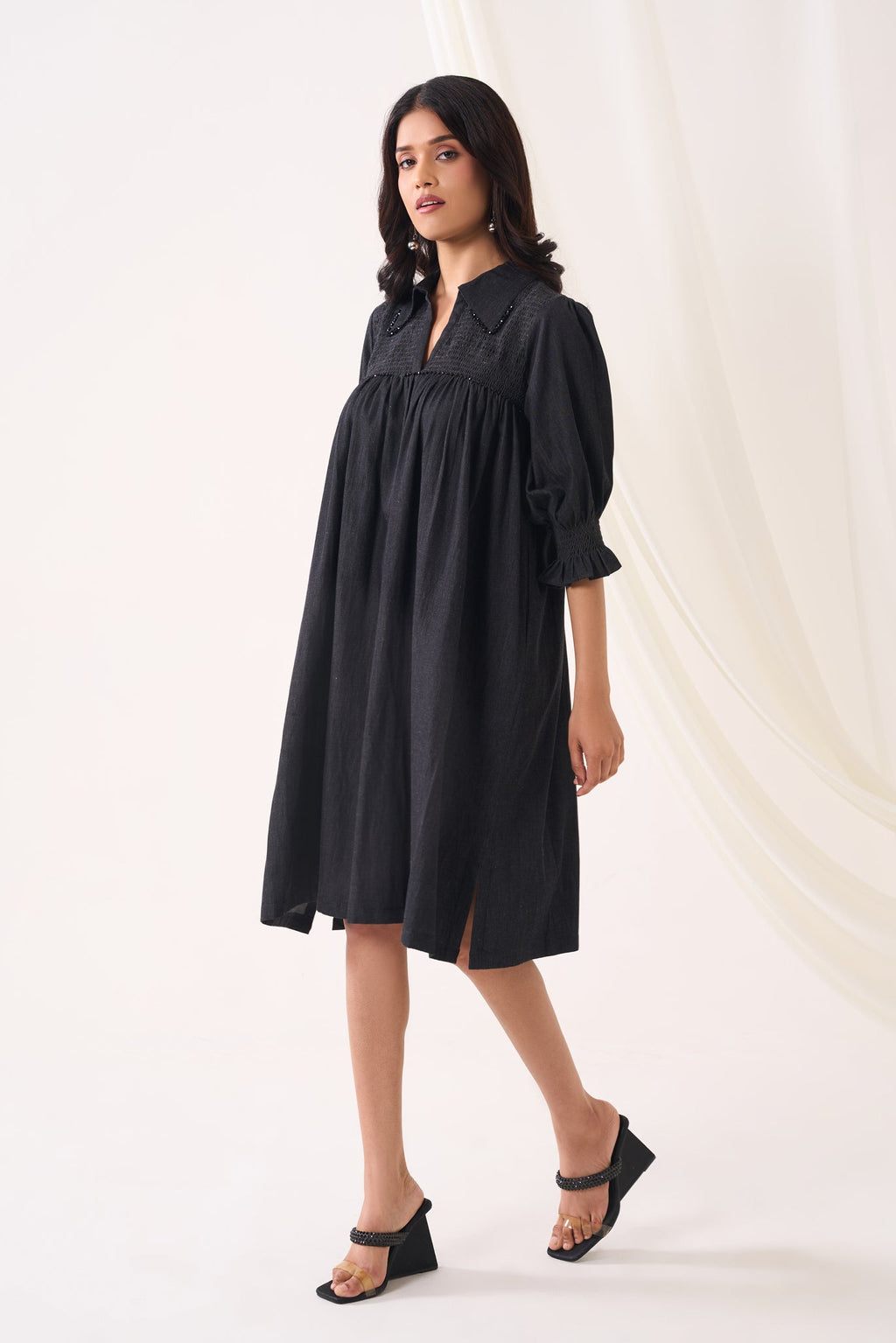 Soot Denim Dress