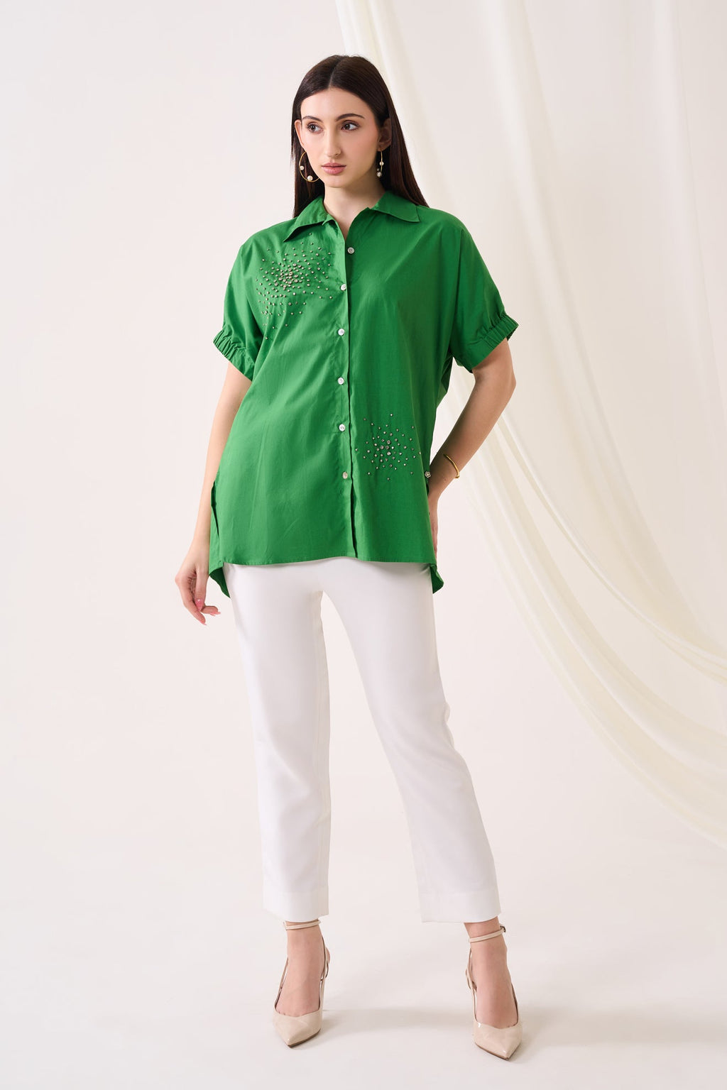 Disperse Sequined Poplin Shirt