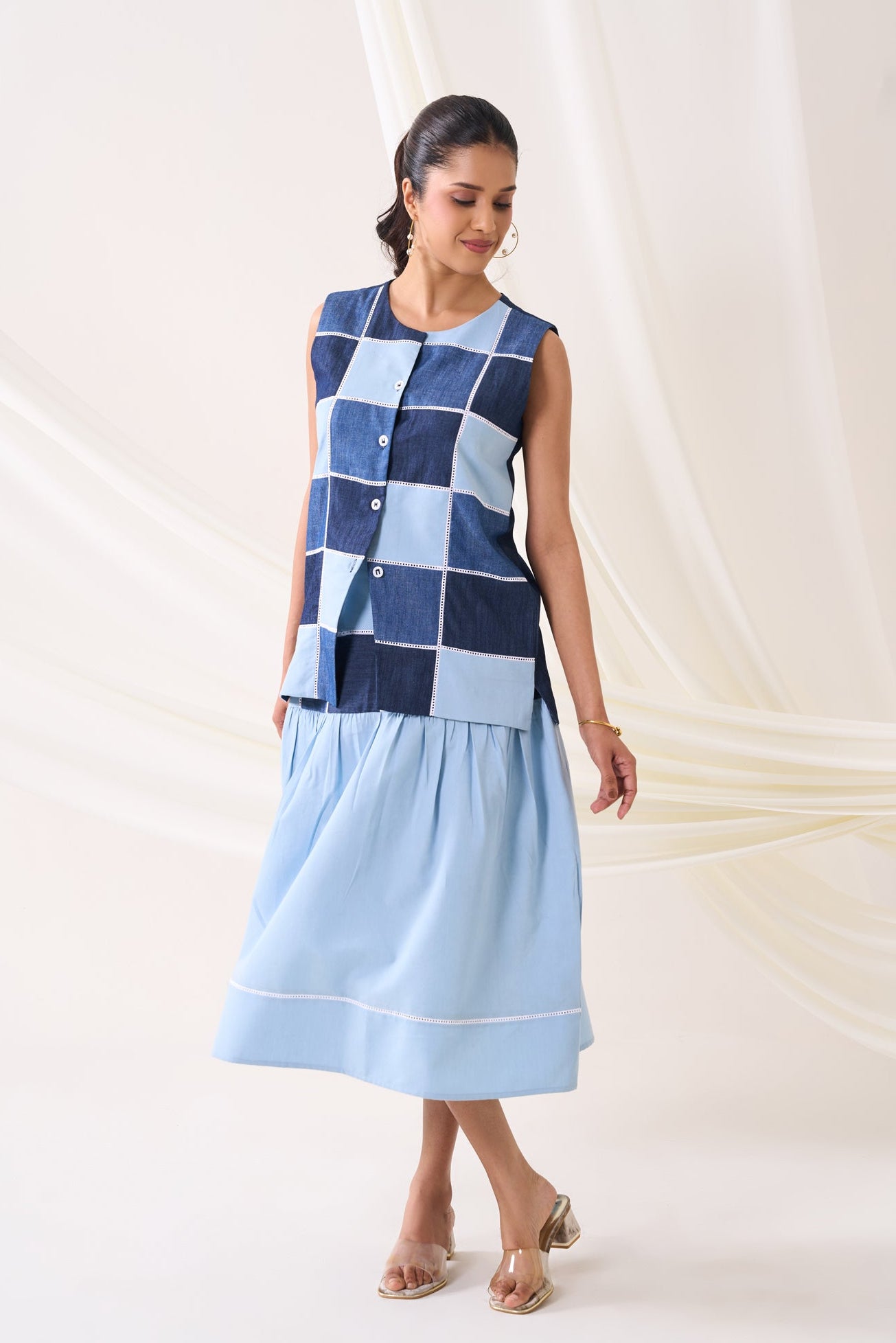 CHECKERED Co-ord Set — front view | Haus of Handmade
