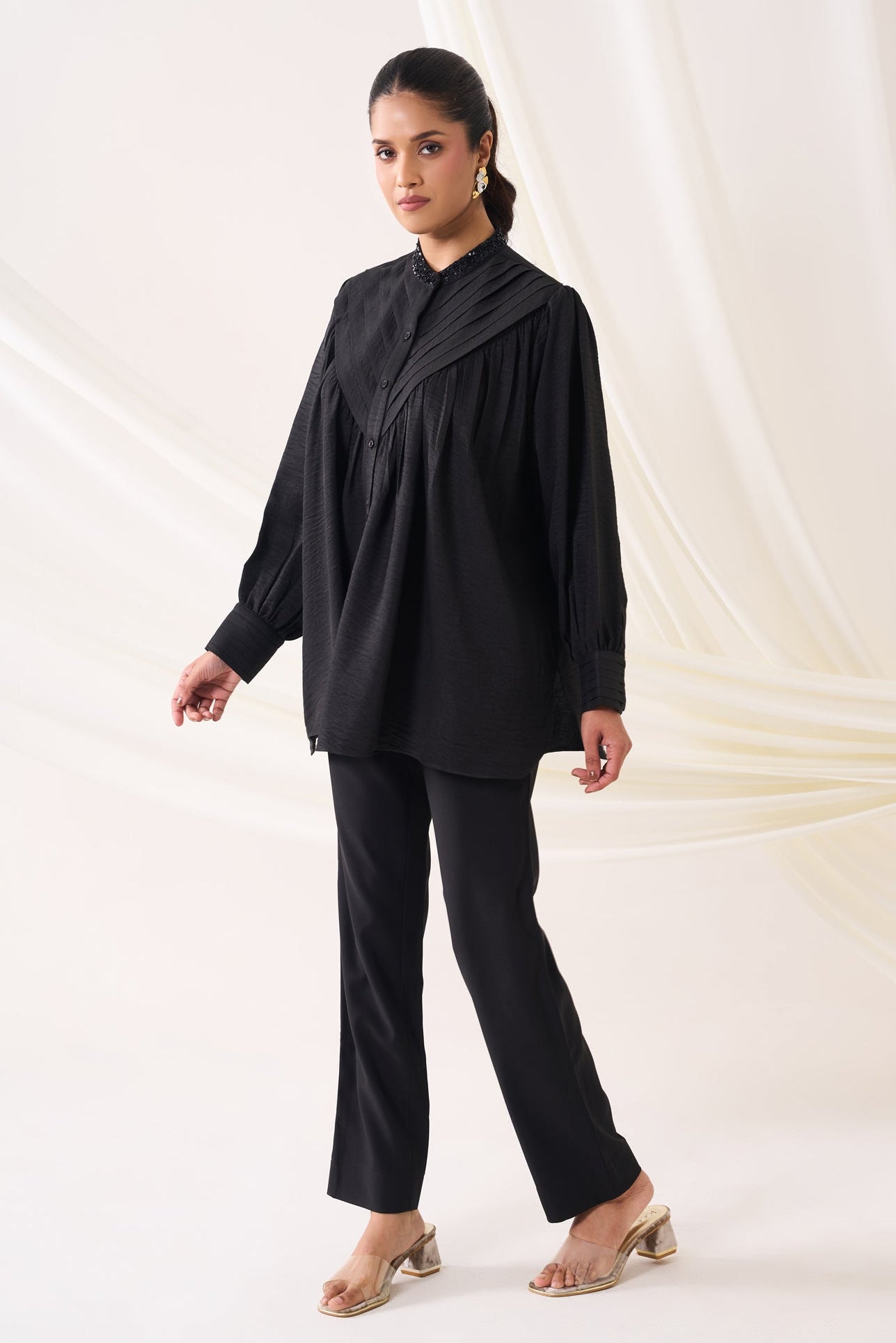 SMOKY Formal Shirt — front view | Haus of Handmade