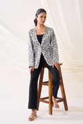 LEOPARD Satin Jacket — front view | Haus of Handmade