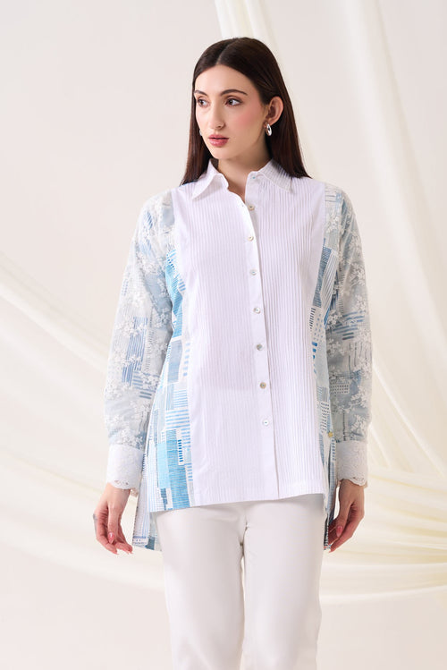 CITYLACE Poplin Shirt — front view | Haus of Handmade