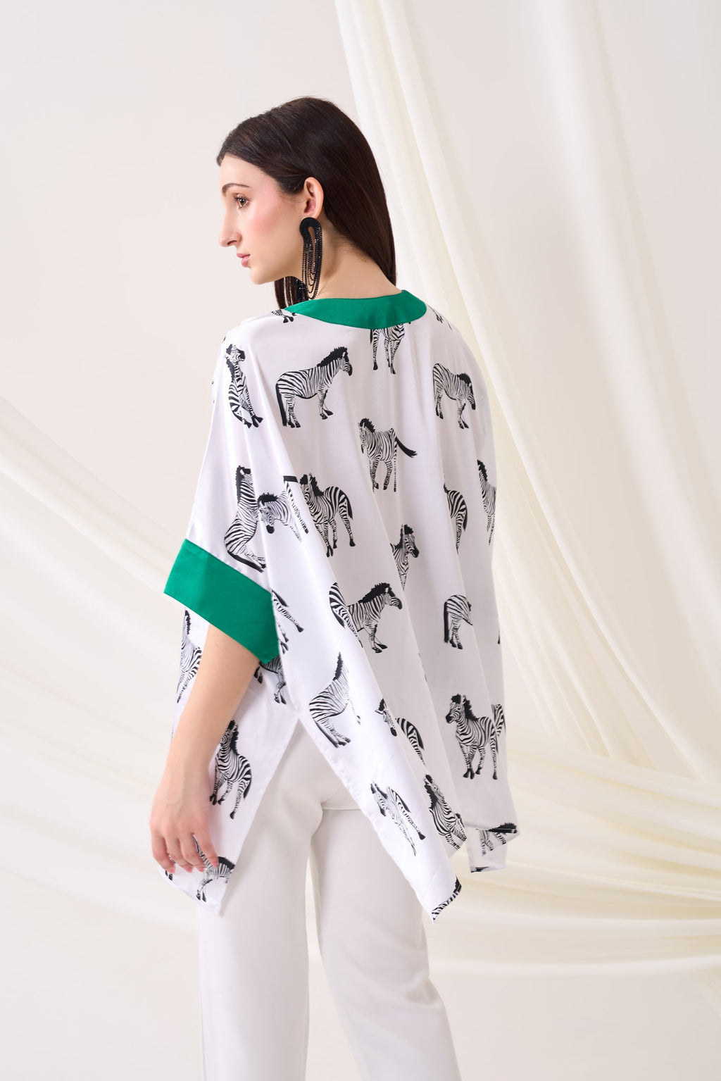 Zebra Kaftan Top