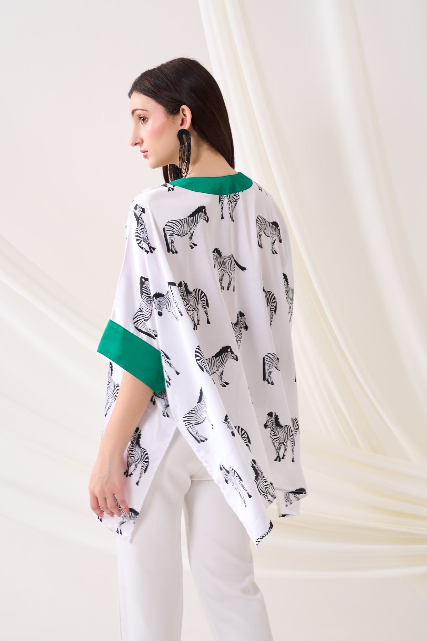 Zebra Kaftan Top