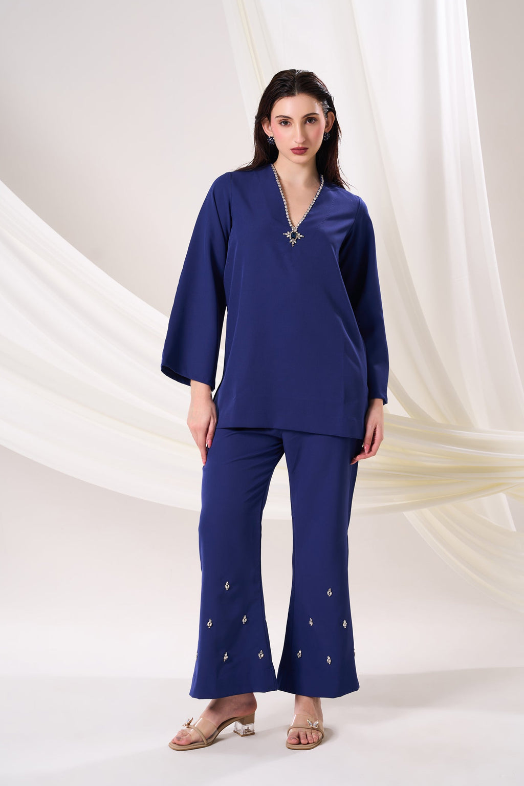 Sapphire Sequined Formal Set