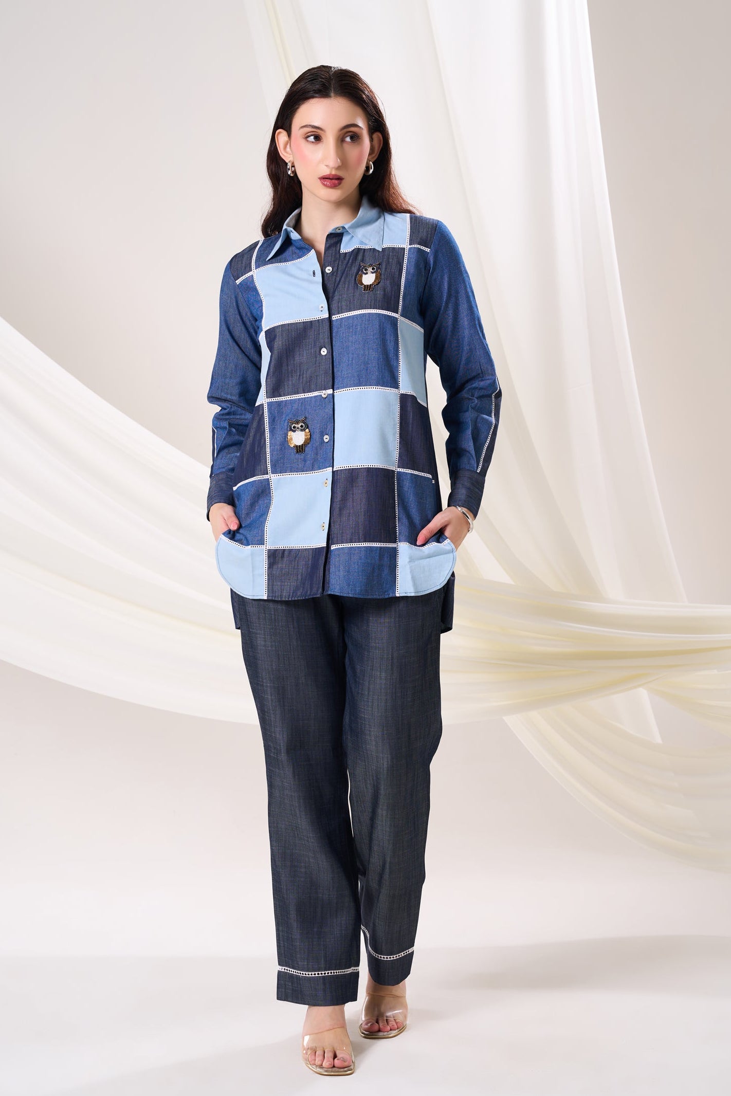 Patch Denim Shirt