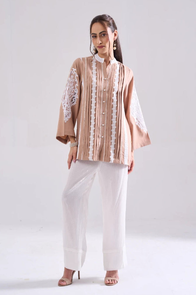 NOSTALGIA LACEWORK FORMAL SHIRT
