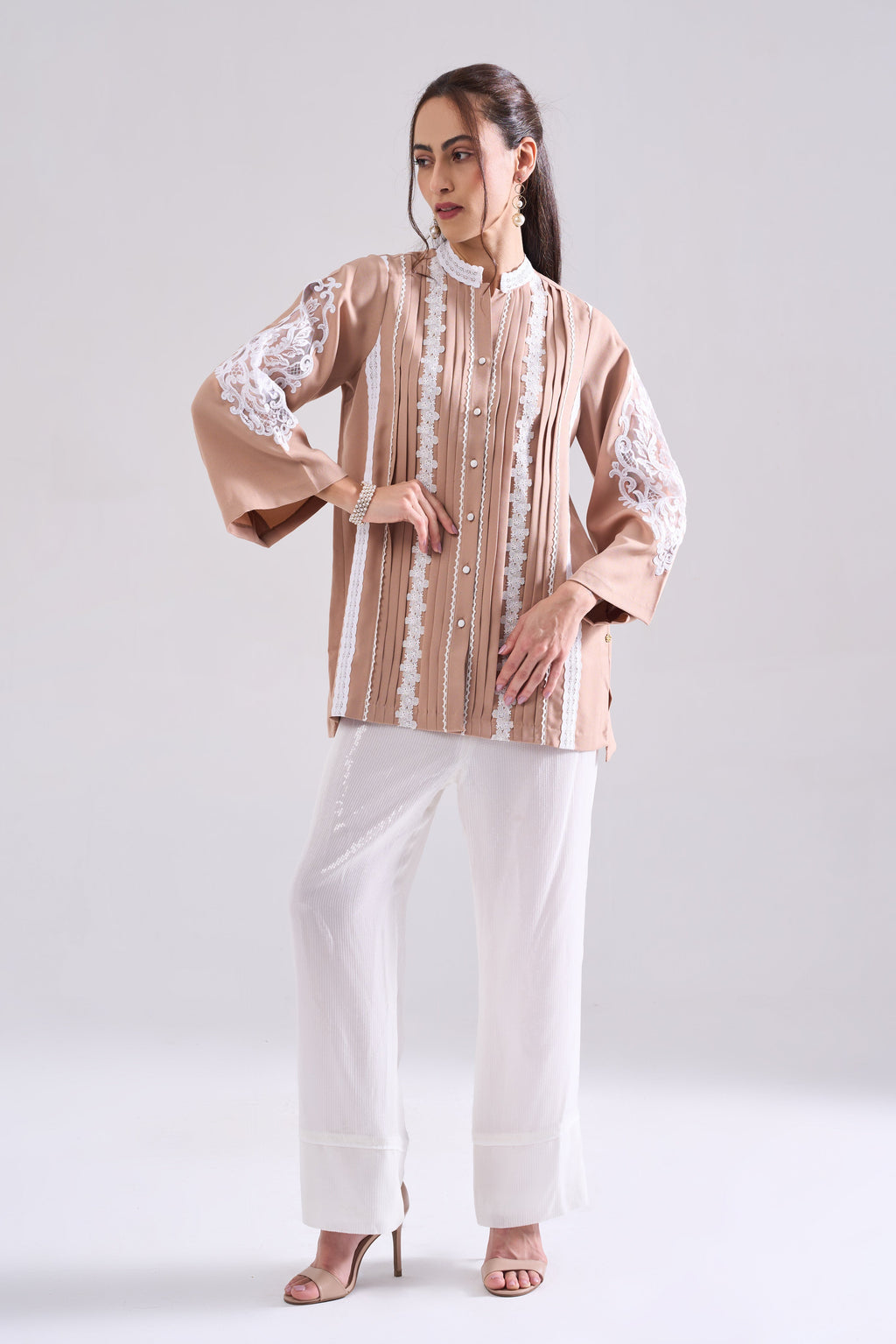 Nostalgia Lacework Formal Shirt