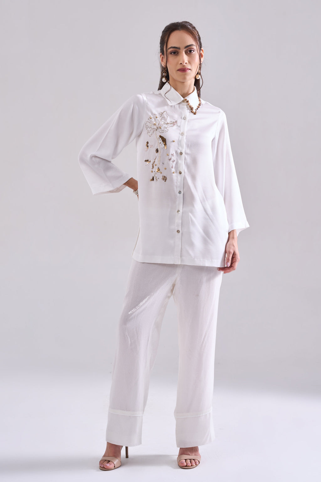 Snowhite Sequined Shirt