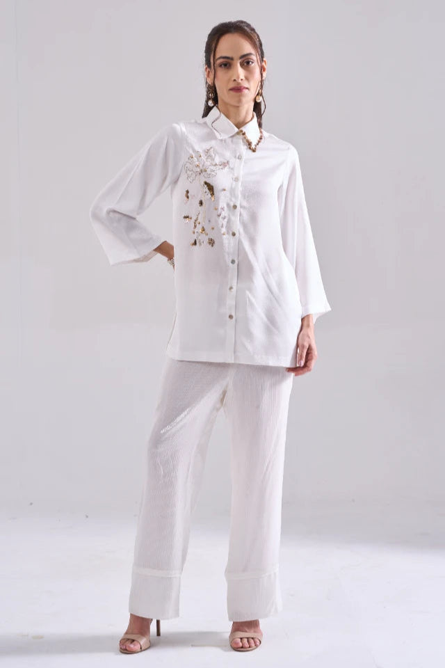 SNOWHITE SEQUINED SHIRT