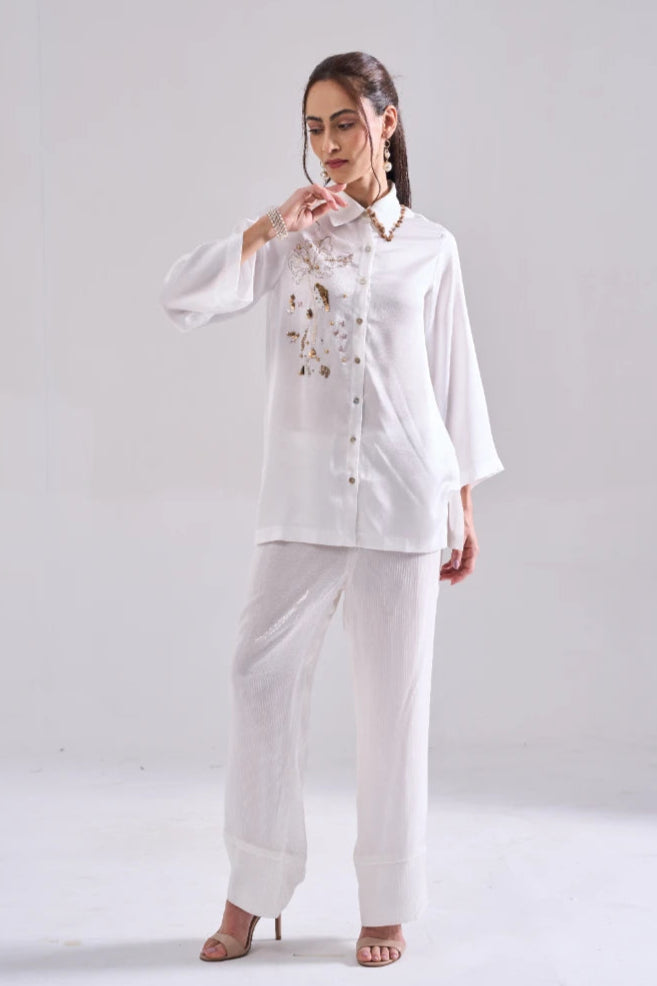 SNOWHITE SEQUINED SHIRT