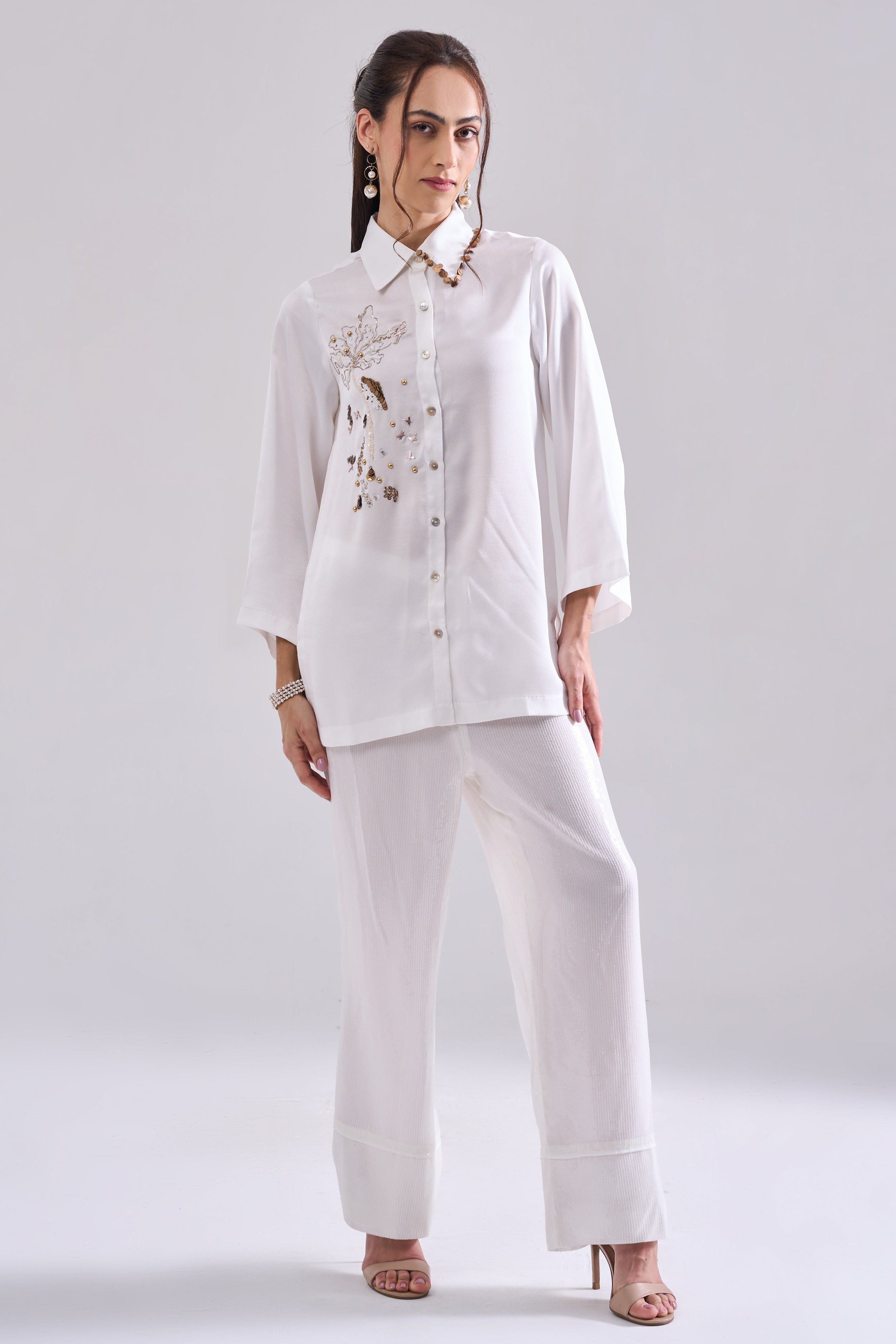 SNOWHITE SEQUINED SHIRT