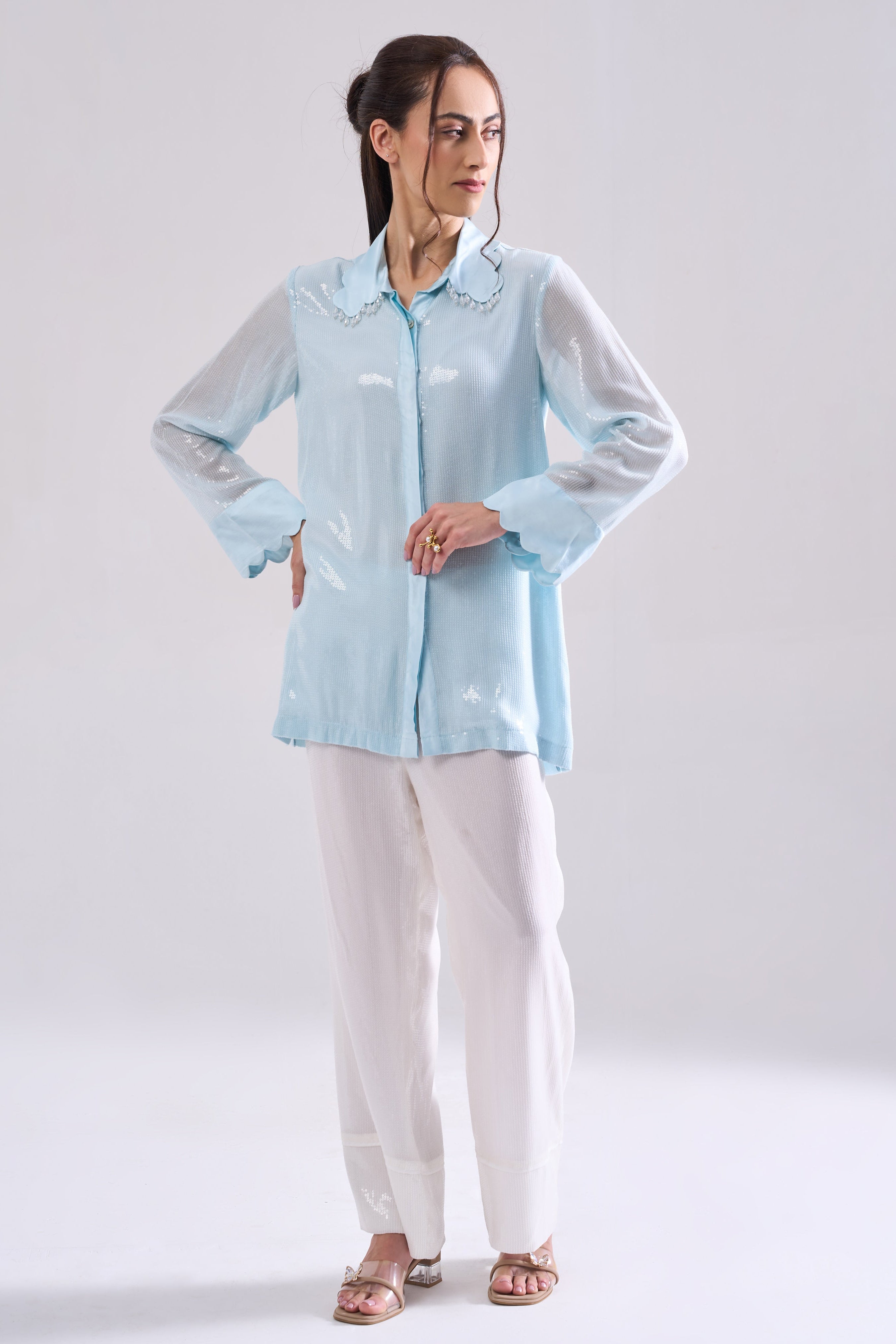 SHIMMER SEQUIN SHIRT