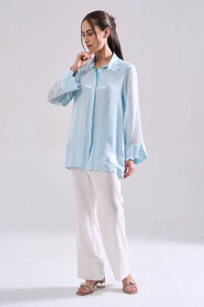 SHIMMER SEQUIN SHIRT