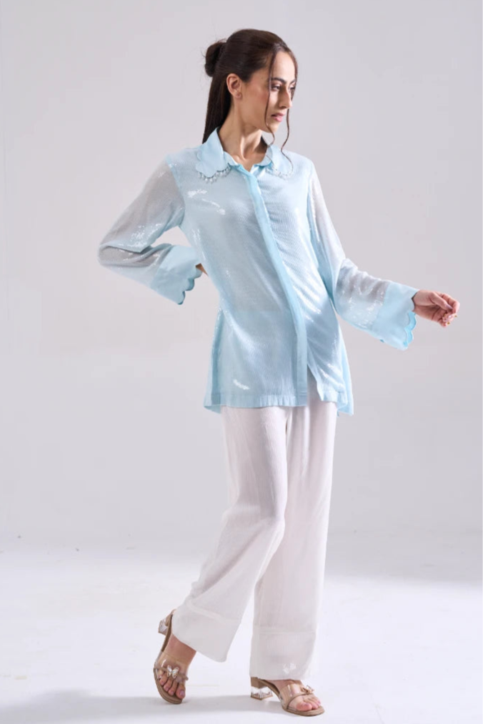 SHIMMER SEQUIN SHIRT