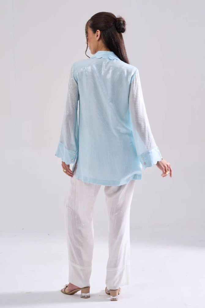SHIMMER SEQUIN SHIRT