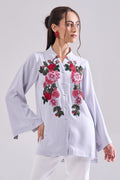 PARADISE Lacework Shirt — front view | Haus of Handmade